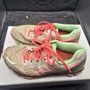 Asics Women's Athletic Shoes with Coral and Mint